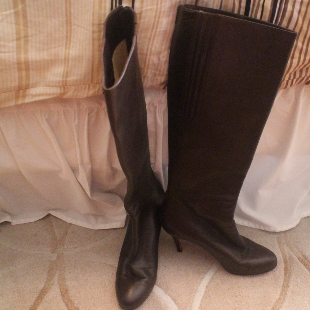 Christian Louboutin Brown Tall Boots Fifi Botta Si